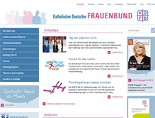 Tablet Screenshot of frauenbund.de